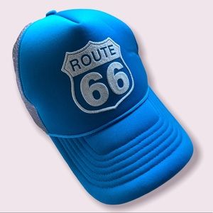 💛ROUTE 66 SNAP BACK TRUCKER HAT CAP 🧢